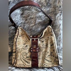Elegant Brown Patterned Women's Bag